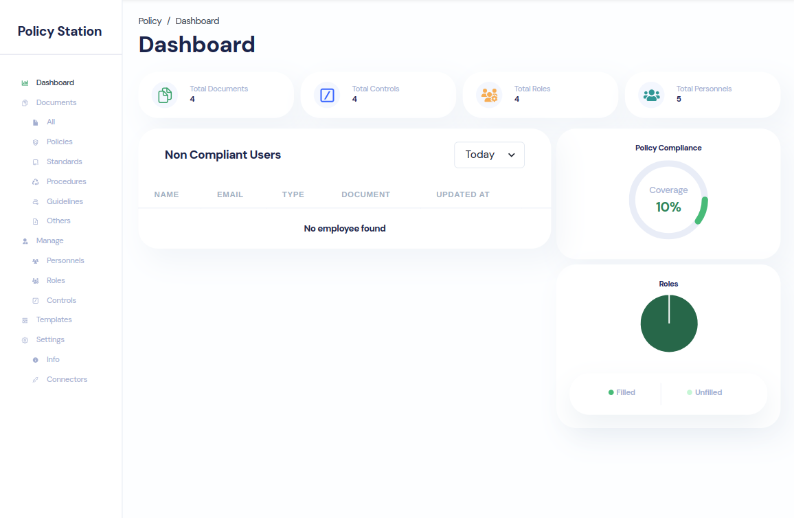 tailus stats and login components